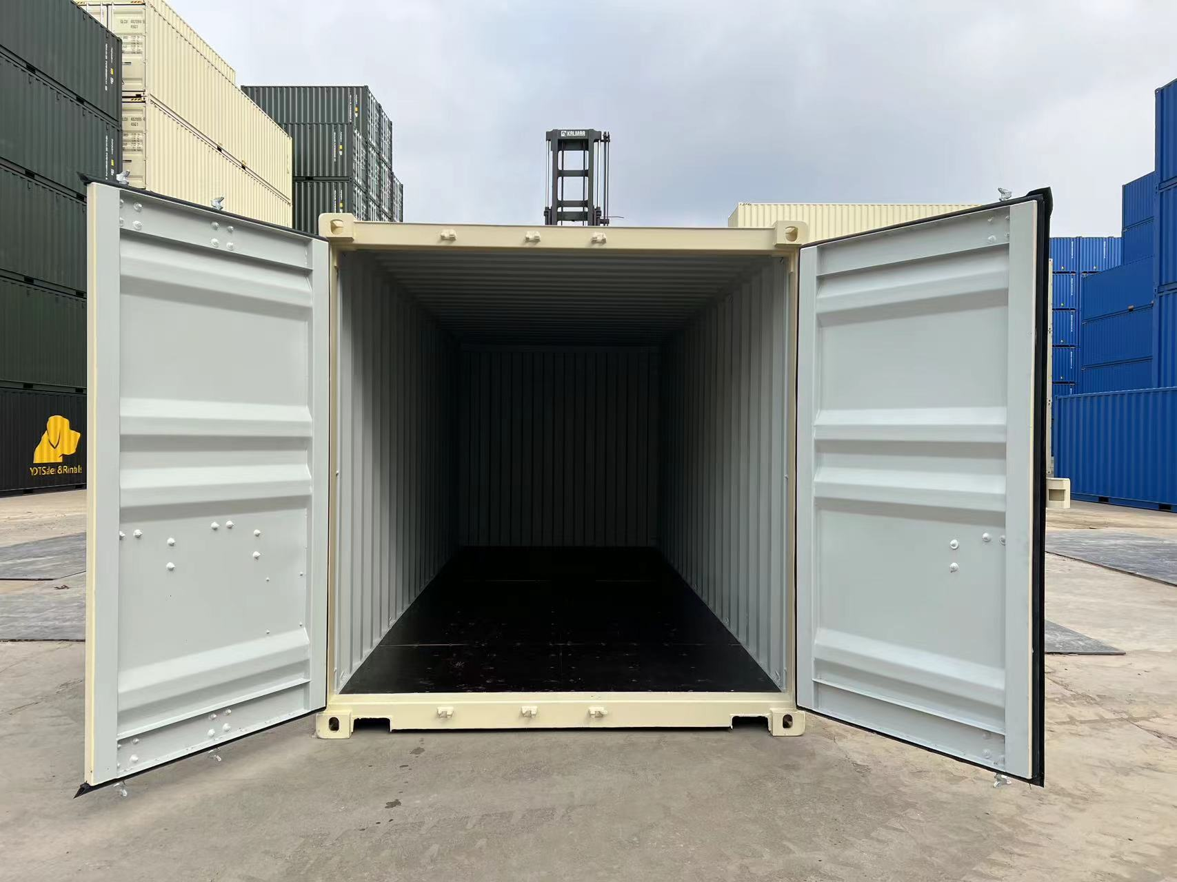 Storage available in shipping container for personal and industrial use. 